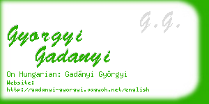 gyorgyi gadanyi business card