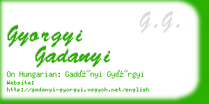 gyorgyi gadanyi business card